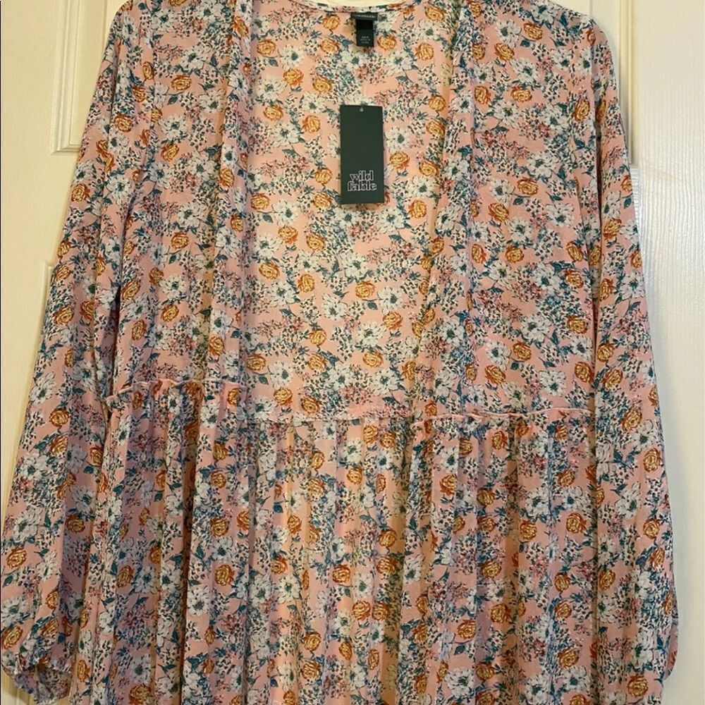 Wild Fable Floral Kimono Wrap - Picture 3 of 3